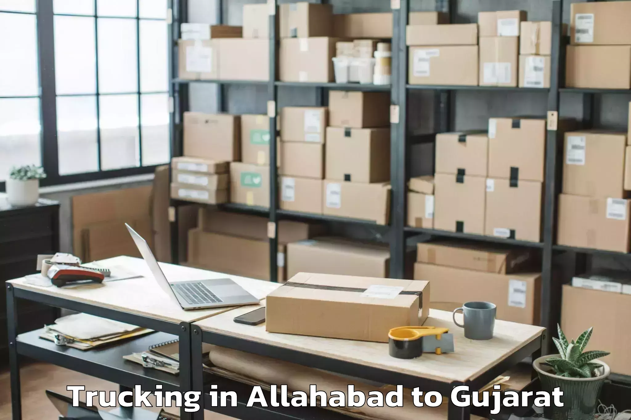 Quality Allahabad to Dahej Port Trucking